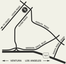 Flynn Road Camarillo Map